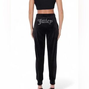 Juicy Couture Black Velour Pants